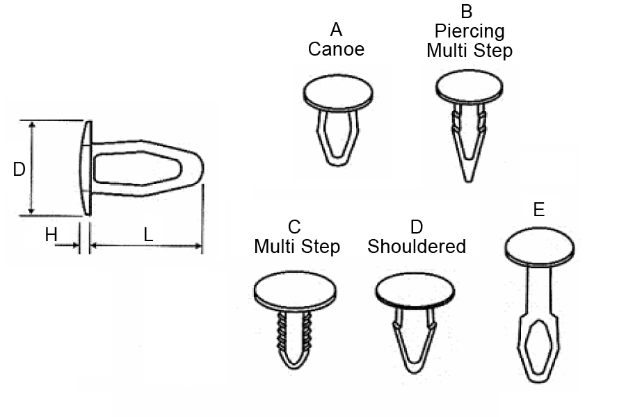 plan bouton rivet canoe clips