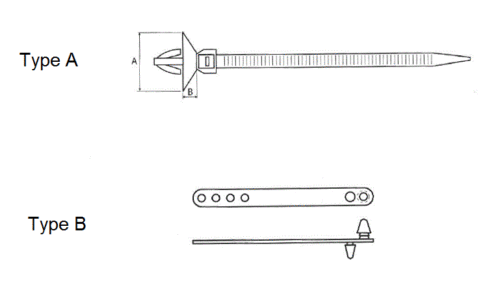Schéma Collier de Serrage Plastique