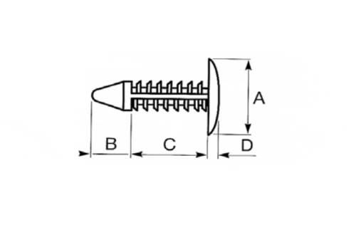 Rivet - Pion - Agrafe Sapin Plan
